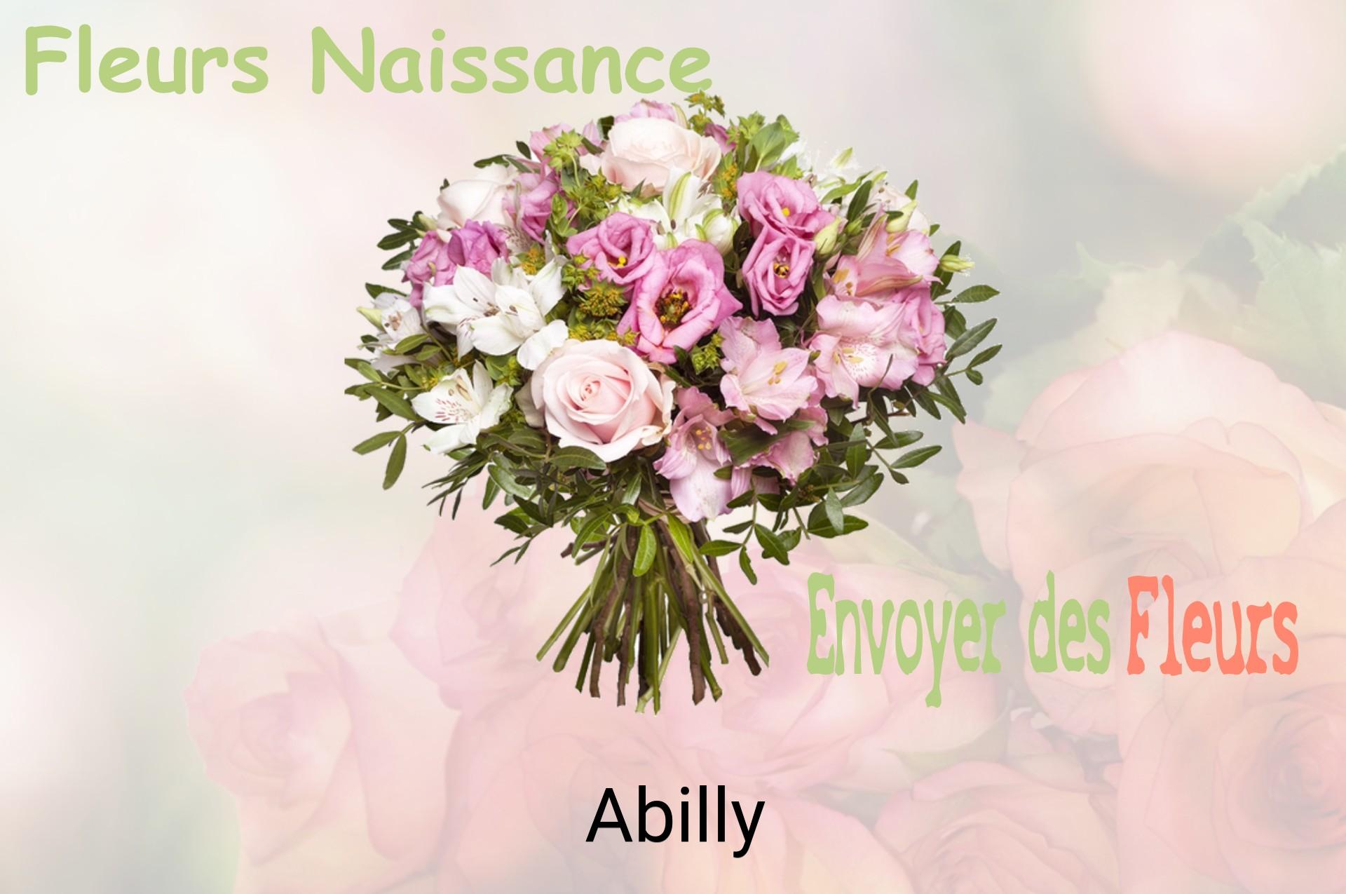 Bouquet de fleurs de naissance livré à Abilly